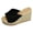 Black, variant on Women's Knitted Mesh Strap Espadrille Wedge Slide Sandals, Slip‑on Open‑toe Non‑slip Platform Summer Casual Walking Shoes Green 36