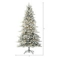 thumbnail image 3 of Fenbeli 7.5ft Pre-Lit Flocked Birmingham Fir Artificial Christmas Tree, 400 LED, Green, 3 of 4