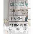 thumbnail image 6 of Retro Farm Animals Sheer Curtains 39 Inch Length 2 Panels Set for Living Room/Bedroom, Country Cow Pig Chicken Teal Wooden Kitchen Curtains Grommet Semi-Sheer Curtains Window Treatments 27.5"x39"x2, 6 of 7