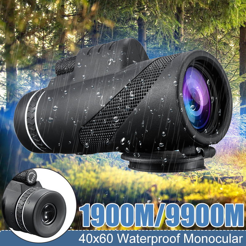 40X60 Day&Night Vision Dual-Focus HD Optics Zoom Monocular Telescope Waterproof 