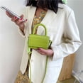 thumbnail image 3 of Bolsa Mini bolso de hombro de PU de cocodrilo para mujer, bolso cruzado con cadena acrílica (verde) JShteea Para Estrenar, 3 of 8