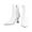White, variant on Fesfesfes Faux-Leather Boots for Women Fashion Candy-colored Shoes Patent Synthetic Pointed Toe Side Zipper High-heeled 9(42)