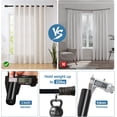 thumbnail image 6 of Urbanest Adjustable Single Curtain Rod Set Burnt Gold Tribale Finials – 1 - Inch Diameter, With Black Rod, 48–84 Inches, 6 of 6