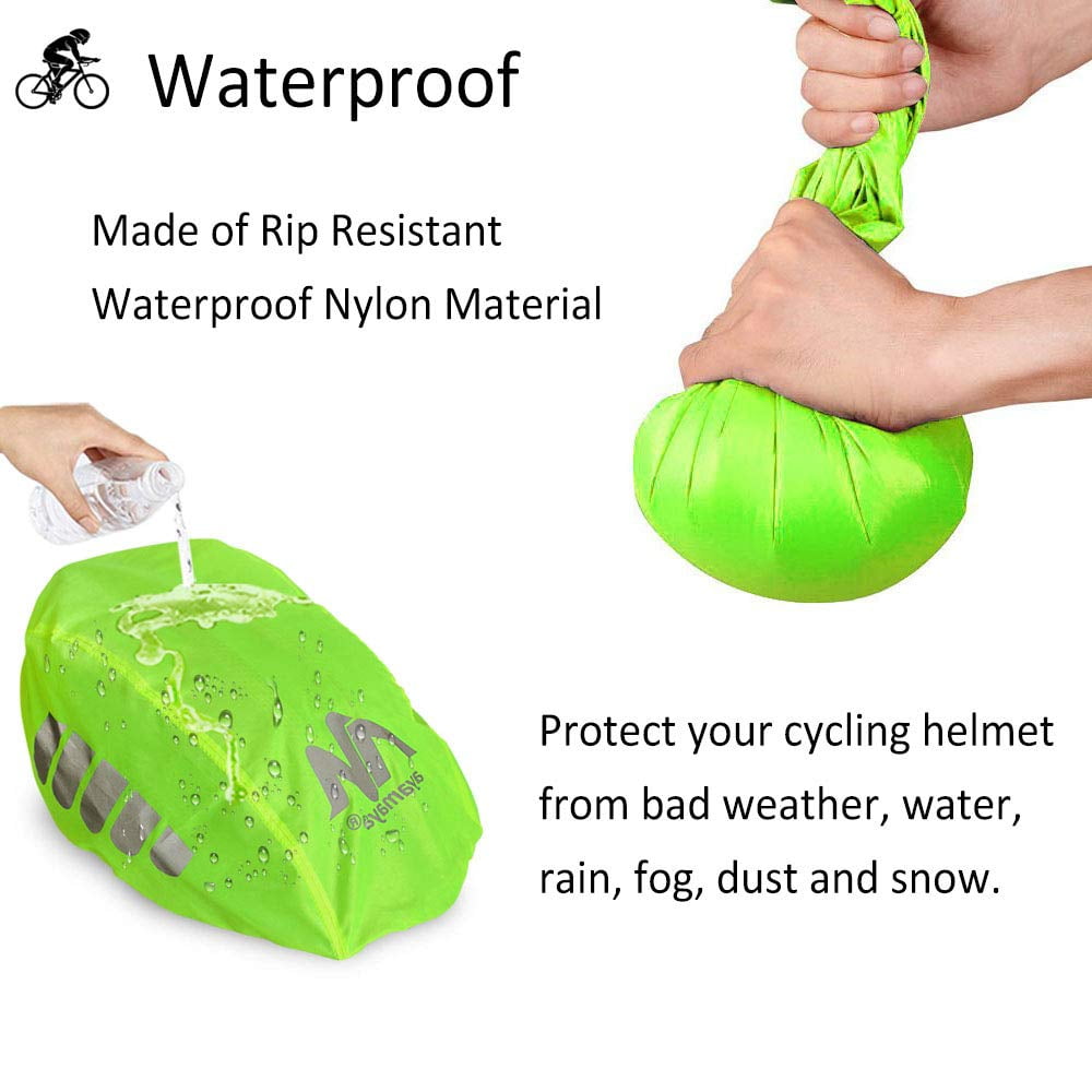GripGrab Waterproof Windproof Cycling Rain Helmet Cover Reflective Bicycle Commuting High-Visibility Road MTB Headwear Couvre Casque Mixte