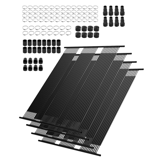 VEVOR Solar Pool Heater 4 x 10 Foot Aboveground Pool Heating System( 4 Panels)