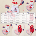 thumbnail image 3 of Povozer Toddler Girls Outfit Sets,Baby Girl Comfortable Breathable Set Independence Day Sleeveless Top Shorts 3 Piece Set Girls Fashion,Size 9-12 Months,Light Blue, 3 of 6