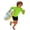 0-Green843, variant on Hienoo Girls Long Sleeve Rash Guard Solid Basic Quick Drying UPF 50 Swim Shirt, Sizes 3-14