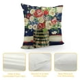 thumbnail image 4 of PHYHOO Patriotic Flower Stripes Throw Pillow Cover, Patriotic Pillows Cushion Case for Sofa Couch, 4 of 5