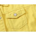 thumbnail image 4 of Chaqueta vaquera para mujer, chaqueta corta holgada de manga larga, Top informal de talla grande, 4 of 5