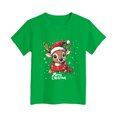 thumbnail image 4 of Xyant Boy Girl Christmas Shirt Reindeer Merry Christmas Print T-Shirt Kids Toddler Short Sleeve Funny Xmas Graphic Holiday Tee Tops, Size 11-12 Years, 4 of 4