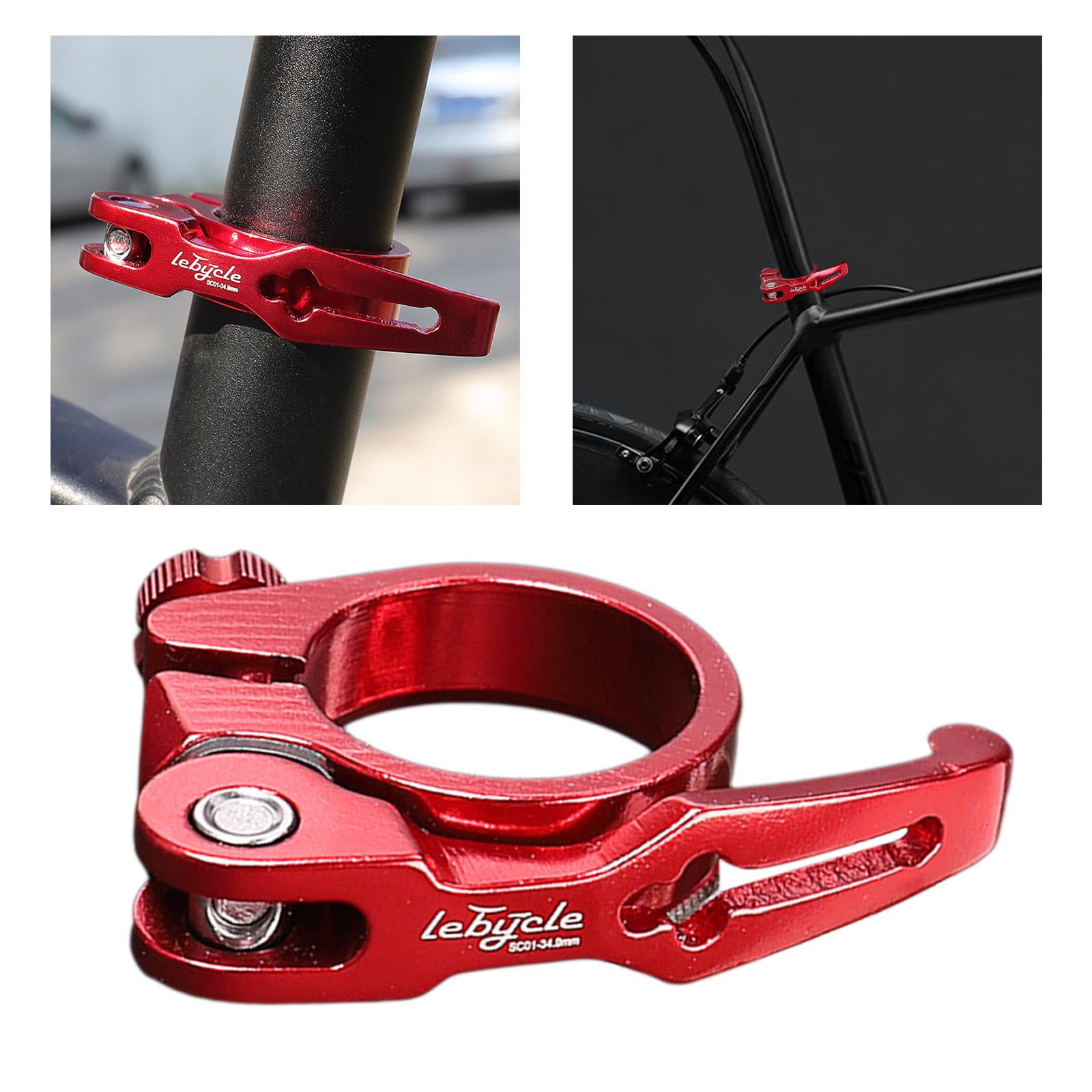 Bike Seatpost Clamp Collar Road Saddle BMX Seat Components Red 34.9MM Walmart