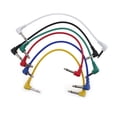thumbnail image 1 of 6 Colors Electric Guitar Effect Patch Cable Wire Audio Connection Cable Cord 1/4 Inch TS Male Plug 30cm, 1 of 7