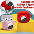 thumbnail image 3 of Silicone Protective Case for AirPods 4, Dual Function with Waterproof and Anti-Lost Features, 3 of 9