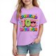 thumbnail image 1 of Tops de Manga Corta Linda para Niños Niños Y Niñas con Impresión Gráfica, Tee Casual de la Temporada Escolar, Tela Suave Transpirable para Jugar, 1 of 9