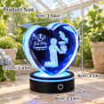 3D Crystal First Holy Communion Gifts for Boy Religious Keepsake Statue ...