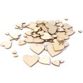 thumbnail image 1 of 100pcs Plain Wooden Heart Embellishments for Crafts, 1 of 9