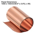 thumbnail image 2 of Uxcell Copper Sheet Roll Metal Foil Plates 1000mmx100mmx0.1mm, 2 of 4