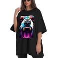thumbnail image 4 of Plus Size Shirt for Women Black Tops for Women Short Sleeves Shirt for Women Panda T Shirt Crewneck Shirt for Women XS, 4 of 5