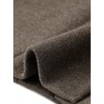 thumbnail image 5 of Agnes Orinda Women's Plus Size Pea Coat Lapel Collar Single Breasted Trench Fall Winter Mid‑Length Overcoat with Pockets 1X Coffee, 5 of 8
