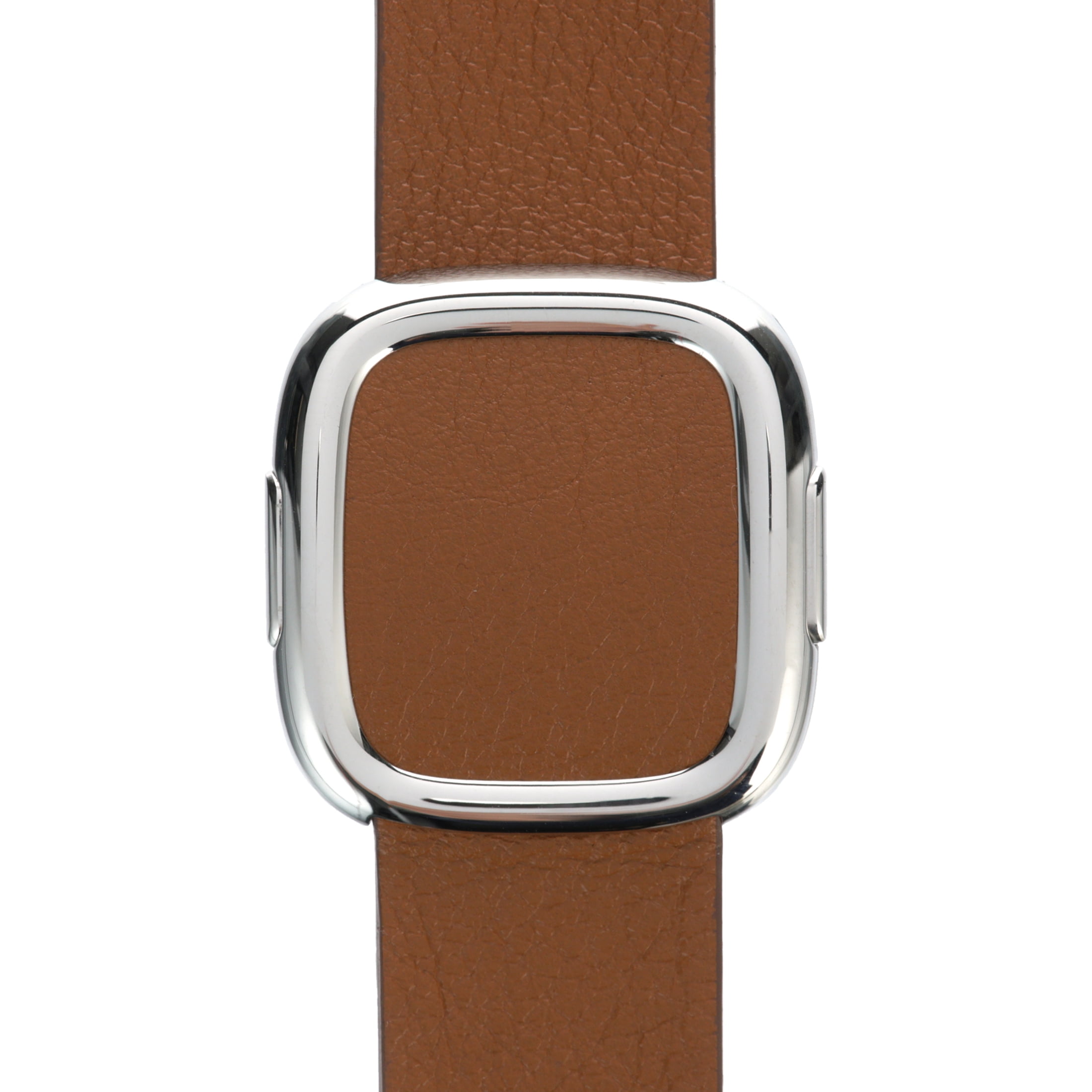 Apple Bracelet à maillons Cuir Apple Watch Small/Medium 42mm / 44mm / 45mm  Saddle Brown - Brun