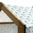 thumbnail image 4 of Sea Animals Pet House, Aqua Watercolor Art Dolphin Ocean Playful Marine Underwater Theme, Outdoor & Indoor Portable Dog Kennel with Pillow and Cover, 5 Sizes, Aqua White, by Ambesonne, 4 of 4