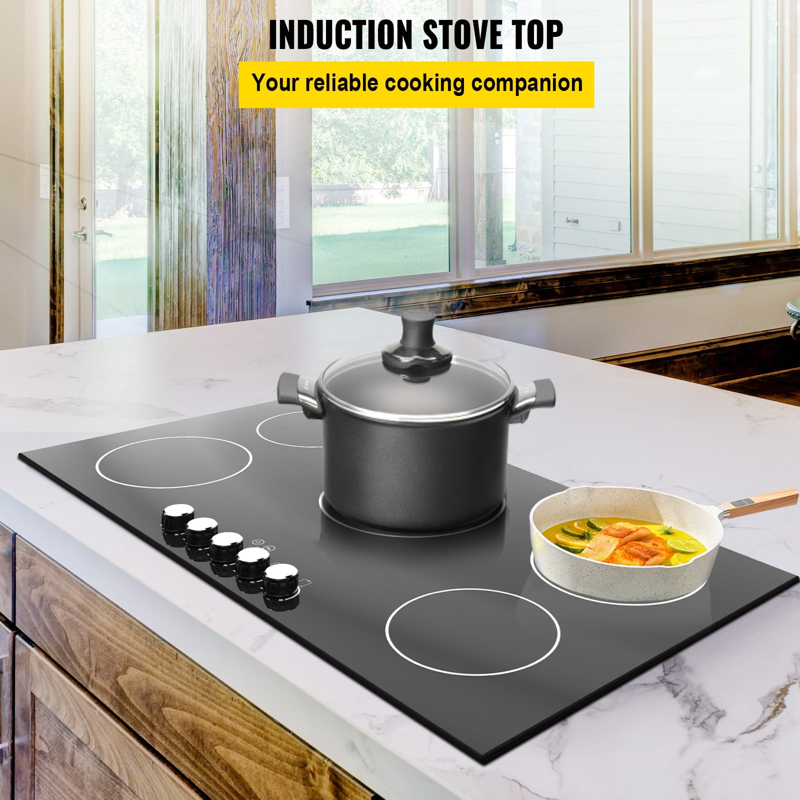 BENTISM Electric Induction Cooktop Builtin Stove Top 11in, 57 OFF
