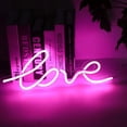 thumbnail image 1 of LINLIN Neon Night Light, LED Neon Signs Night Light Alien Neon Lights USB Decorative Neon Lights for Wall, Bedroom, Home, Party, and Holiday Decor, 1 of 8
