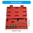 thumbnail image 3 of 15Pcs Thread Chaser Set Rethreading Including Taps Dies and Thread File for Various Threads Repair Needs, 3 of 9