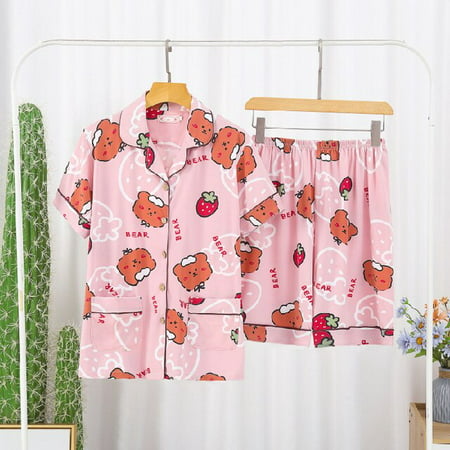 

DanceeMangoo Large Size Women Comfortable Pyjamas 6XL 7XL Short Sleeve Casual Homewear Spring Summer Pajama Sets Full Cotton Sleepwear Set