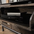 thumbnail image 3 of Sauder Canal Street Wood and Metal TV Stand for TVs Up to 60", Carbon Oak Finish, 3 of 15