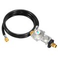 thumbnail image 1 of GasSaf 5FT 2 Stage Propane Regulator with Hose, 90 Degrees RV Propane Regulator for Dual Fuel Generator, RV, Camp Stoves, Gas Gri, 1 of 6