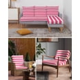 thumbnail image 6 of Pink Striped Couch Cushion Covers Stretch, Washable Sofa Seat Covers Individual Seat Cushion Sofa Slipcovers Modern Simple Monochrome Geometric White Couch Cover Furniture Protector S-1PCS, 6 of 7