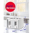 thumbnail image 7 of Betty Crocker 4-Slice Toaster, 1500W, Variable Toast Shade Control Dials, High Lift Feature, Cool Touch Housing, Bread Centering Guides, BC-5635W, 7 of 7