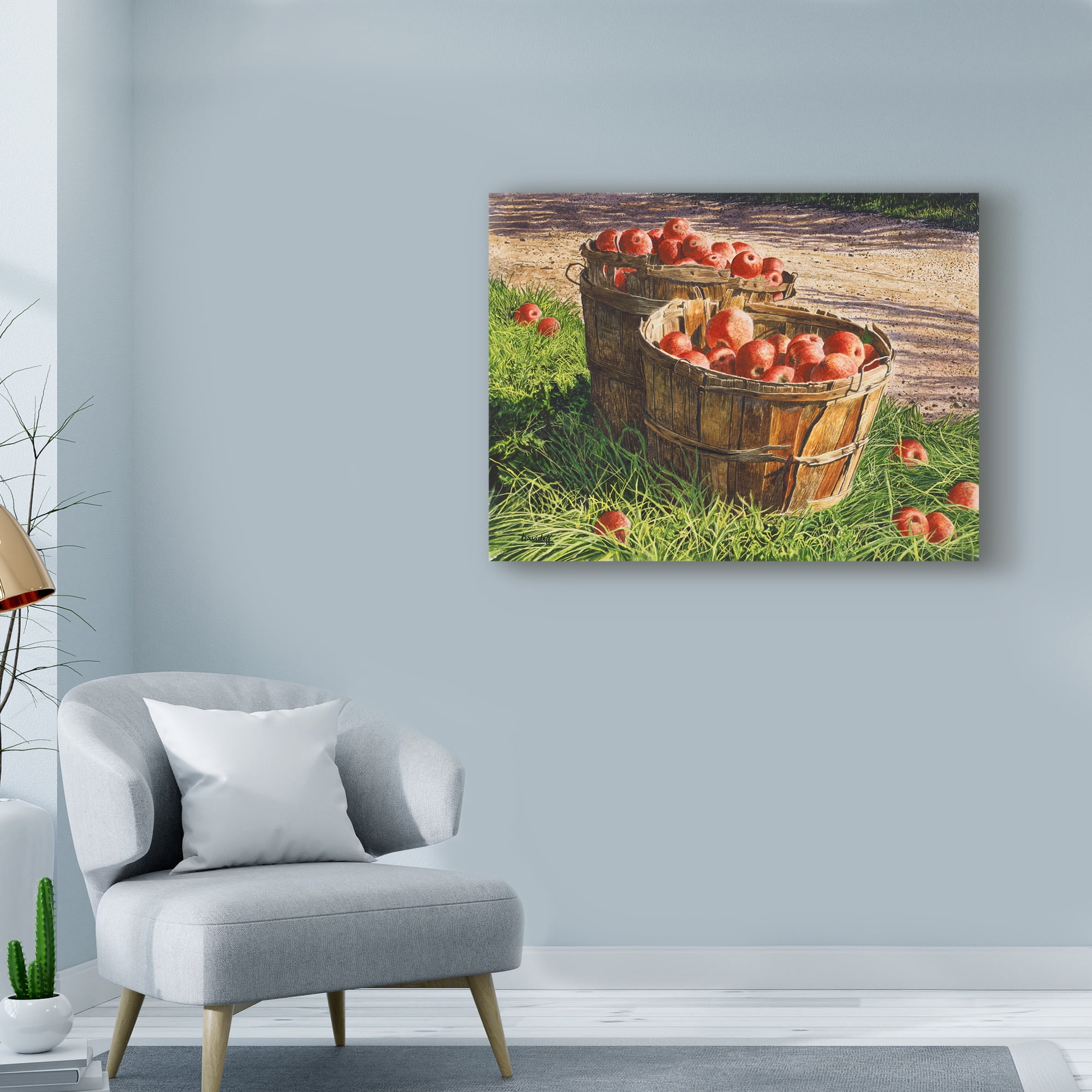 Trademark Fine Art 'Apple Bushels' Canvas Art by Michael Davidoff