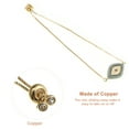 thumbnail image 4 of Pulseras de ojo malvado para mujer, cadena de eslabones delicados, pulsera ajustable, regalo de ojo azul para niña, cobre, 4 of 7
