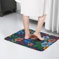 thumbnail image 4 of Pioneer Flower Floral Print Flannel Non Slip Door Rugs,Washable Door Mats Indoor,Decorative Door Mats,Dirt-Resistant and Absorbent Doormat for Entrance,Bedroom,Kitchen,Bathroom,31.5"x17", 4 of 4