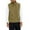 Khaki, variant on CharmCyan Men's Full Zip Lightweight Stand Collar Vest with Multiple Zippered Pockets for Layering and Everyday Casual Wear Army Green L