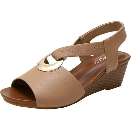Wedge Sandals for Women Breathable Slip on Slippers Slides Summer Non Slip Walking Shoes Wide Fit Wedge Sandals