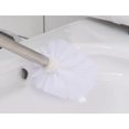 thumbnail image 1 of Escobillero de repuesto, escobilla de baño negra, con mango de acero inoxidable, juego de 4 escobilla de repuesto, tipo económico, plástico acero inoxidable, 35cm, blanco JM MX-0139761FYD, 1 of 4