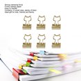 thumbnail image 3 of Clips, Fuerte Fuerza De Sujeción, Prácticas Abrazaderas De Papel Lindas En Forma De Gato Para Suministros De Oficina Para Certificados, 3 of 8