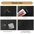 Aousthop Leather Repair Patch SelfAdhesive, 35x137cm / 50x137cm, Waterproof, DIY Litchi PU