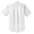 thumbnail image 6 of Cornerstone Adult Male Men Plain Short Sleeves Shirt White X-Large, 6 of 6