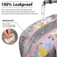 thumbnail image 5 of Lunch Bag Lunch Box for Women Reusable Insulated Lunch Cooler Bags,Large Capacity for Work Travel Picnic,Water-Resistant Pioneer Colorful Floral Lunch Tote Bag Gifts for Woman Mom Pink, 5 of 6