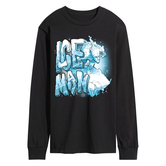 X-Men - Iceman Name Long Sleeve Graphic T-Shirt