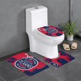 thumbnail image 1 of Juego de 3 alfombras de baño del equipo Texans Alfombra antideslizante para baño de 24 x 16 pulgadas, 1 of 7