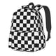 thumbnail image 1 of Plaid Black White Backpack,Large Capacity Backpack,Laptop Backpack,Water Resistant Backpack For Women Men, 1 of 5