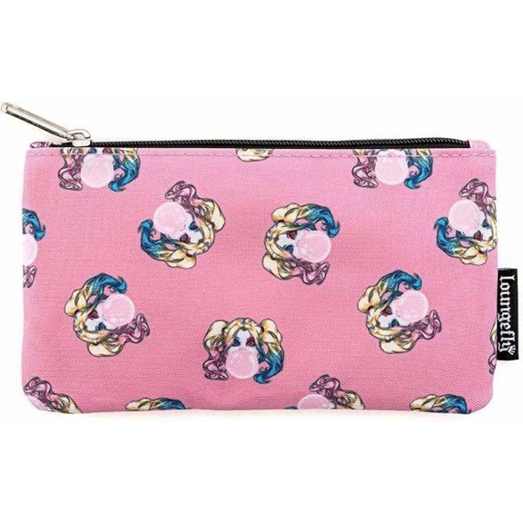 Loungefly Harley Quinn Bubble Gum Pink Nylon Pouch