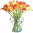 thumbnail image 2 of 10 piezas de lirio de cala artificial, flores de látex de tacto real para el hogar, decoraciones para fiestas de bodas $ Ramo de novia de lirio de cala artificial Flor falsa de tacto real 10 piezas, 2 of 7