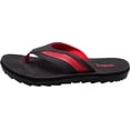thumbnail image 2 of Norty Men's Summer Comfort Casual Thong Flat Flip Flops Sandals Slipper Shoes 40347-12D(M)US (Black-Red), 2 of 7