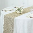 thumbnail image 7 of BalsaCircle 12x108 in Gold Sequin Mesh Schiffli Lace Table Runner Party Events Reception Decorations Supplies, 7 of 7
